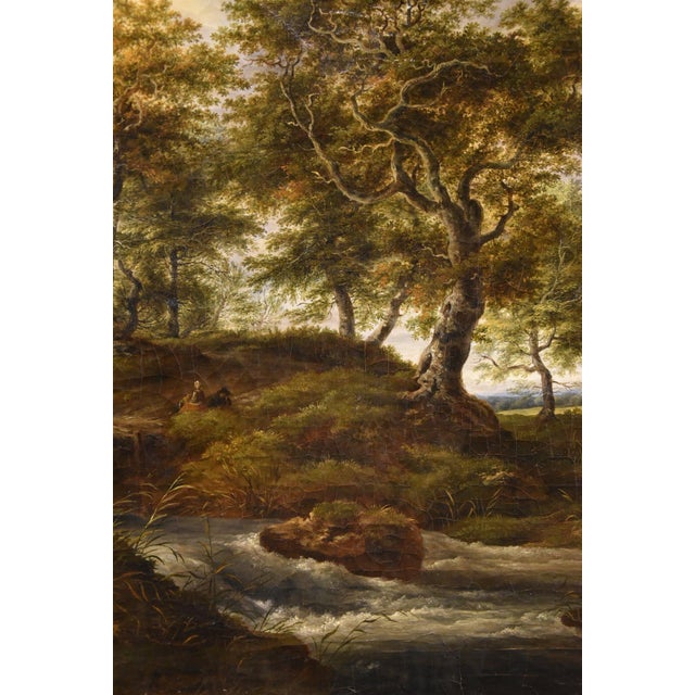 Barend Cornelis Koekkoek, Wooded Landscape, 1840, Oil on Canvas, Framed For Sale - Image 10 of 13
