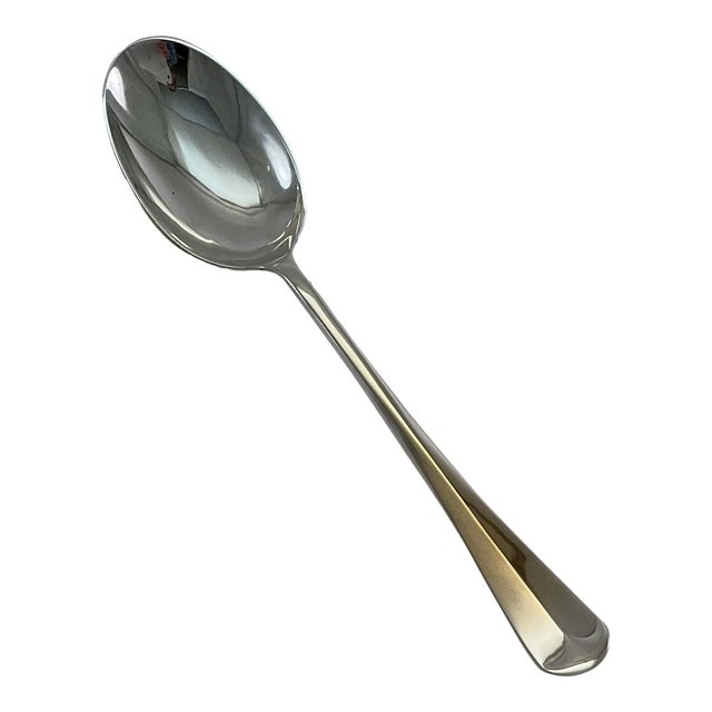 1980s Silver Plated Dessert Spoon, Rattail . For Sale