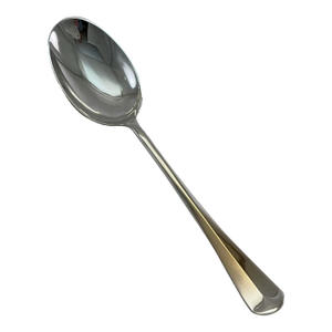 1980s Silver Plated Dessert Spoon, Rattail .
