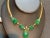 115 Ct Natural Carved Drop Emerald & 4 Ct Diamond Necklace 18 Kt Gold Necklace For Sale - Image 16 of 18