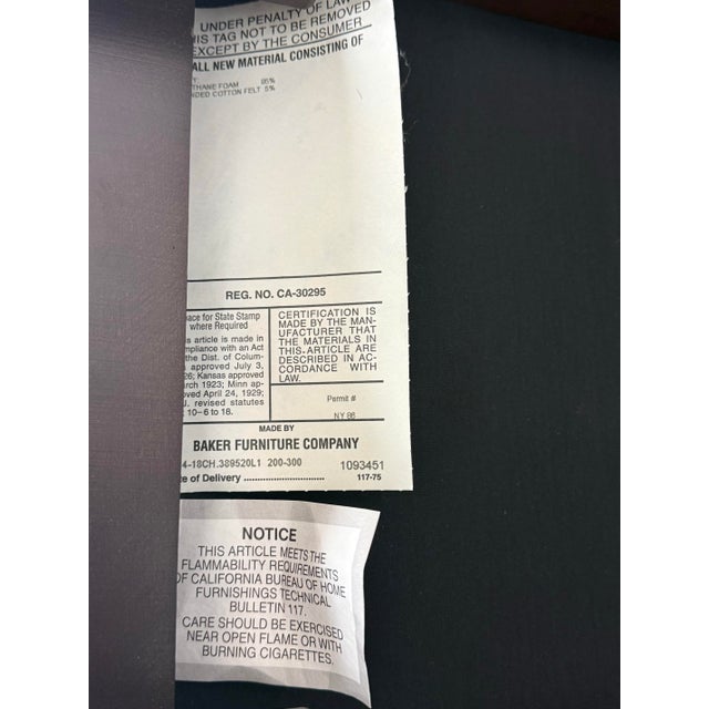 Coach for Baker Furniture Manhattan Ottoman, Circa 2003 For Sale - Image 12 of 12