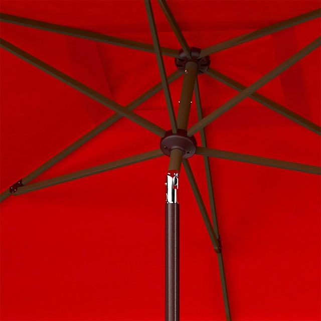 Contemporary Milan 6.5x10 Rectangle Umbrella - Red For Sale - Image 3 of 3