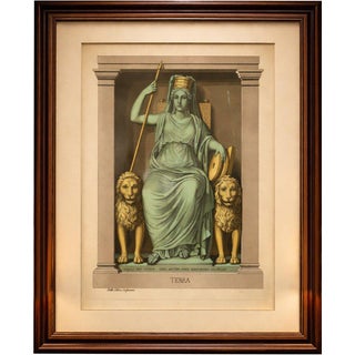 Giulio Ferrario, Terra Allegory, Cybele Mother Earth, 1815, Paper For Sale