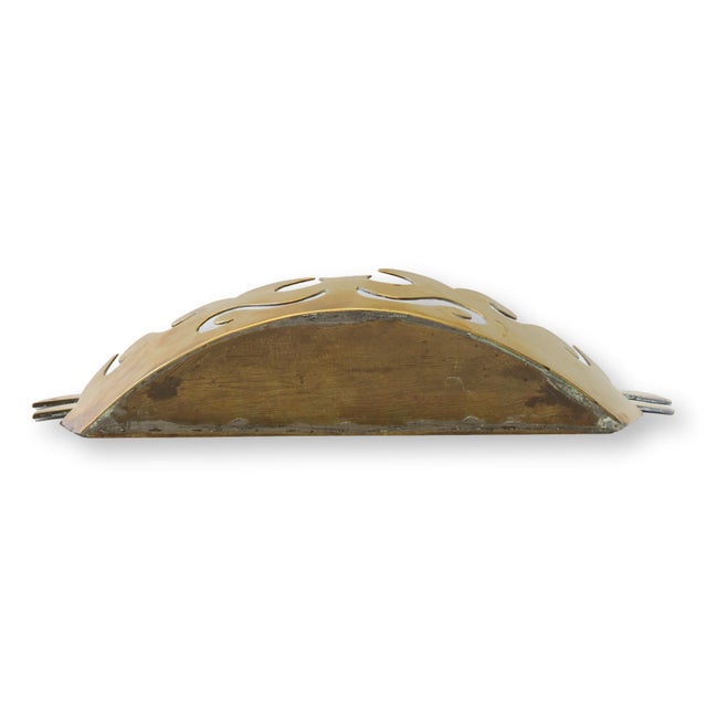 19th Century Victorian Brass Crown Wall Pocket For Sale - Image 5 of 7