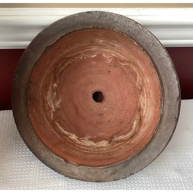 Antique Chinese 19th C. Ryukyu Kingdom Tsuboya Urn, 21" Tall, 18.2 LBS For Sale - Image 11 of 12