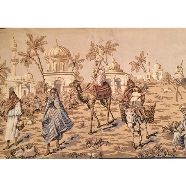 19th Century Moorish Architecture Scene Tapestry For Sale - Image 4 of 12