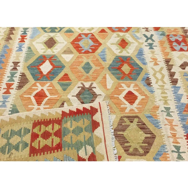 Traditional 1960s Afghan Maimana Kilim For Sale - Image 3 of 3