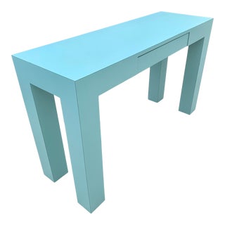 1980s Vintage Laminate Console Desk For Sale