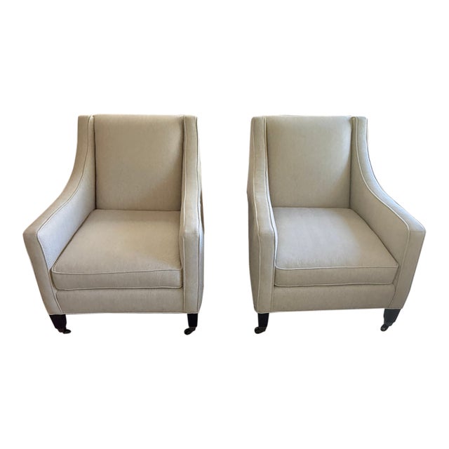 Pair of Lee Industries Arm Chairs For Sale