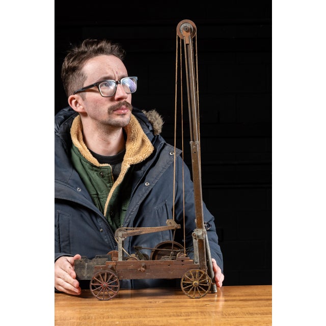 Antique salesman sample for construction equipment. This piece depicts a scaled down (and unbranded) early example of...