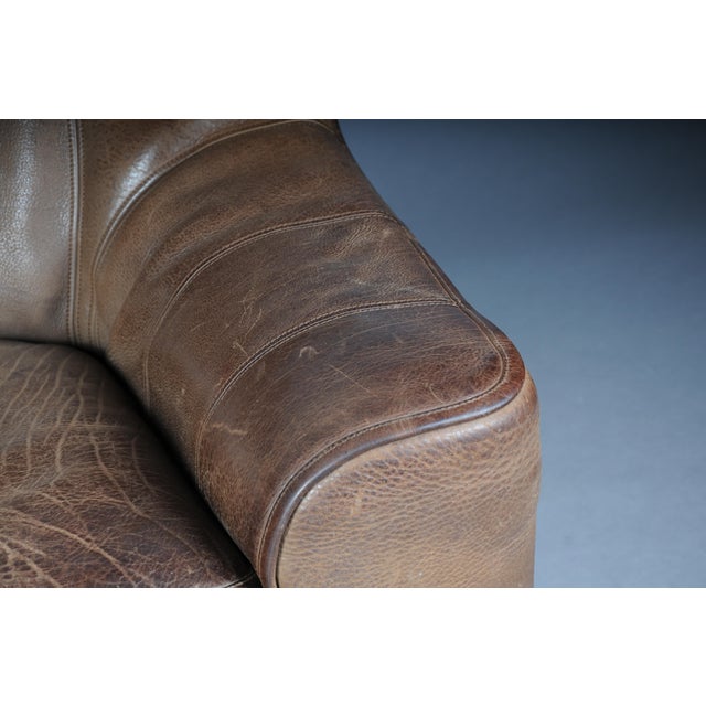 DS44 2-Seater Sofa in Buffalo Leather from de Sede, 1970s For Sale - Image 6 of 18