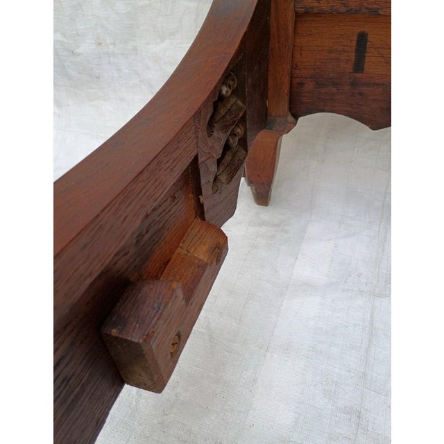 Antique French Louis XV Walnut Bed – Rococo Carved Queen Adaptable Circa 1900s For Sale - Image 13 of 18