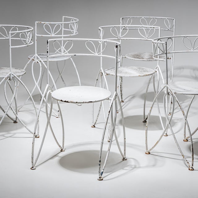 Vintage Italian Lawn Chairs, 1950s, Set of 6 For Sale - Image 13 of 15