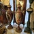 Make a bold statement with this elegant burgundy porcelain vase, designed in a refined French style. The rich guinda...
