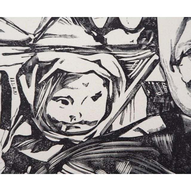 Léonard Tsuguharu Foujita, Self-Portrait, Woodcut For Sale - Image 6 of 7