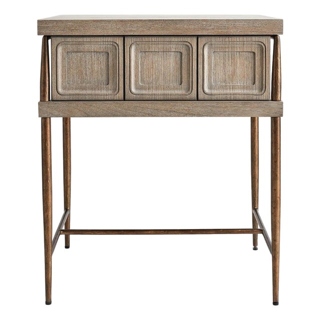 Olivia Carved Drawer Nightstand For Sale
