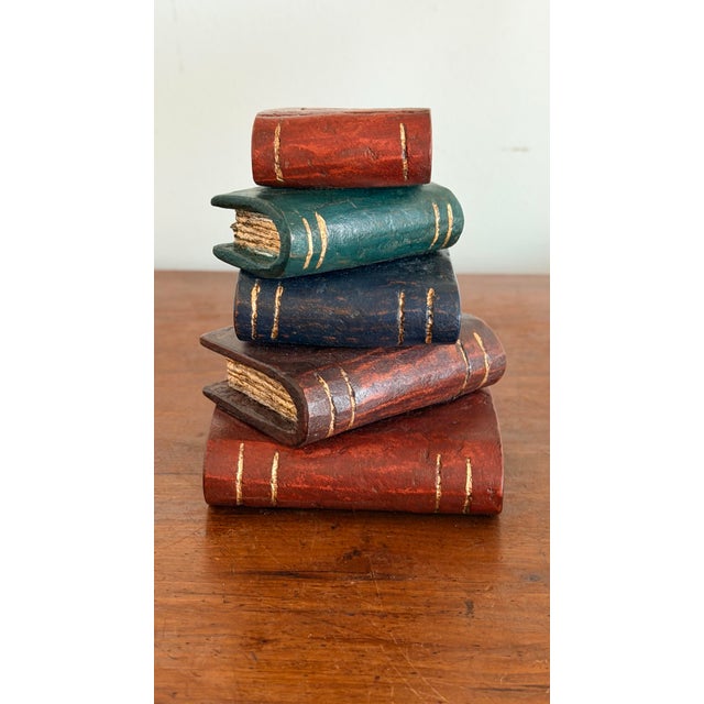 Figurative Miniature Decorative Faux Stack of Books For Sale - Image 3 of 7