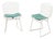 Pair of Vintage “Baby” Wire Child Chairs Attributed to Harry Bertoiaor for Knoll For Sale