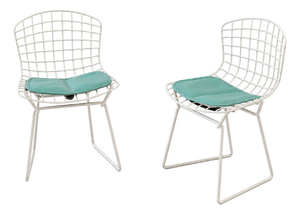 Pair of Vintage “Baby” Wire Child Chairs Attributed to Harry Bertoiaor for Knoll