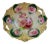 1890s RS Prussia Hand Painted Rose Cake Dish For Sale