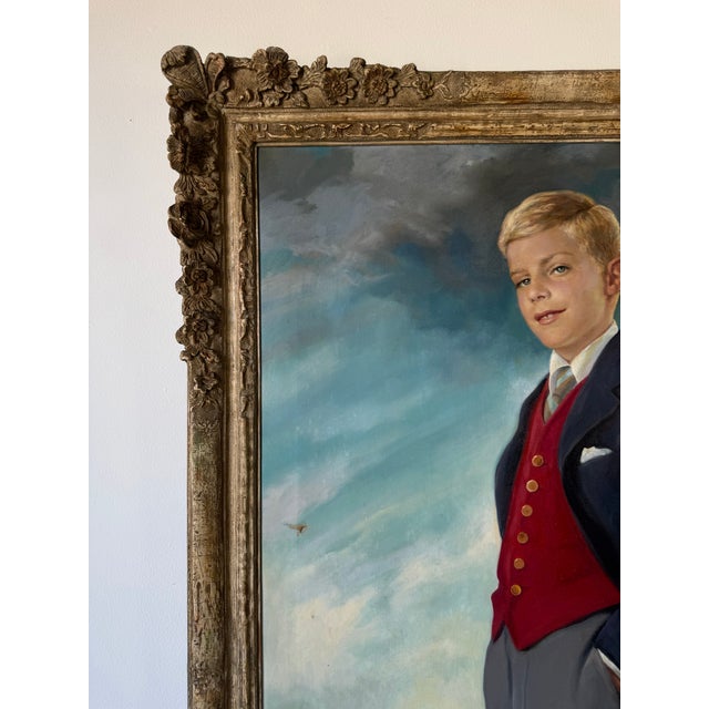 1937 Emilie Antoine Verpilleux (Belgian / British, 1888–1964) Oil Portrait on Cate Gilt Frame/ Sold For Sale - Image 4 of 12