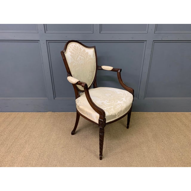1900 - 1909 Mahogany Armchair in the style of Hepplewhite, 1900 For Sale - Image 5 of 13