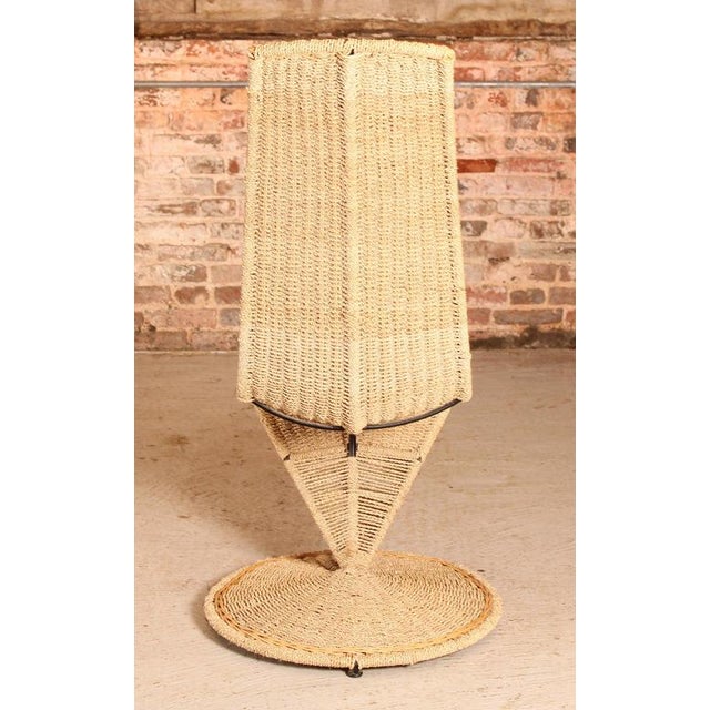Mid-Century Italian Banana Leaf Rope S Chair by Marzio Cecchi, 1970s For Sale - Image 10 of 12
