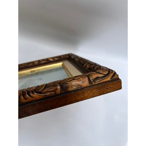 Vintage Framed Winter Scene Print For Sale - Image 6 of 8