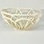Vintage Italian Arts & Crafts Boho Chic Handcrafted Open Weave Studio Pottery Serving Bowl, Ivory For Sale - Image 10 of 11