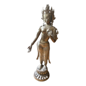 Large Brass Shiva Statue 30” Hindu Deity Sculpture