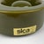 Khaki ceramic ashtray from the Italian manufacturer Sicart. Hand-marked, manufacturer's label. Circa 1970 Weight: 700 g...