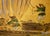 C. 1960s "Landscape With River and Boats", Showa Era Japanese Painted Silk Byobu Screen For Sale - Image 12 of 18