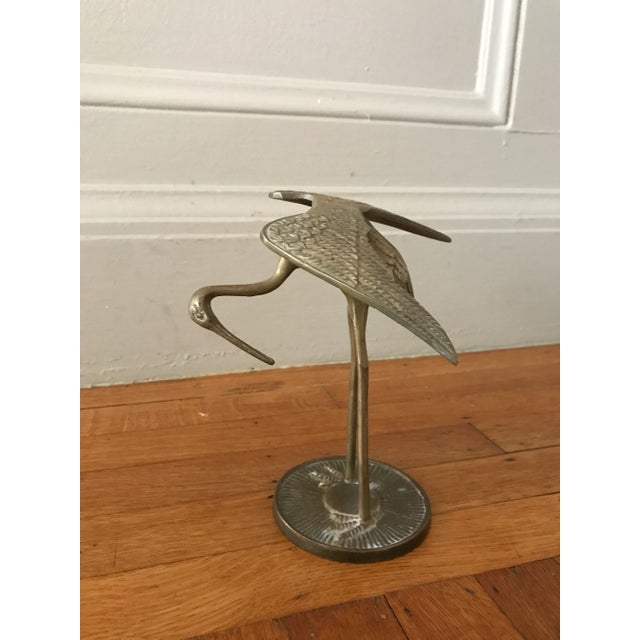 Vintage Brass Bird Sculpture For Sale In San Francisco - Image 6 of 7