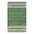 Rug & Kilim’s Contemporary Dhurrie Rug in Green and Off-White Stripes For Sale