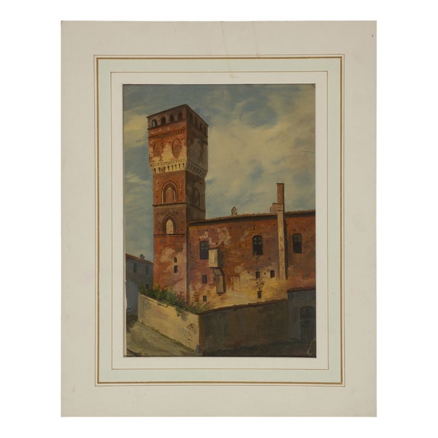 Early 20th Century Italian Landscape Painting For Sale