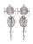 Spanish Revival 1920s Nickel Plated Brass or Bronze Spanish Revival Wall Sconces #2616 - a Pair For Sale - Image 3 of 9