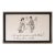 Vintage French Satirical Caricature Framed Print For Sale