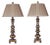 1990s Traditional Wooden Candlestick Style Lamps - a Pair For Sale - Image 12 of 12