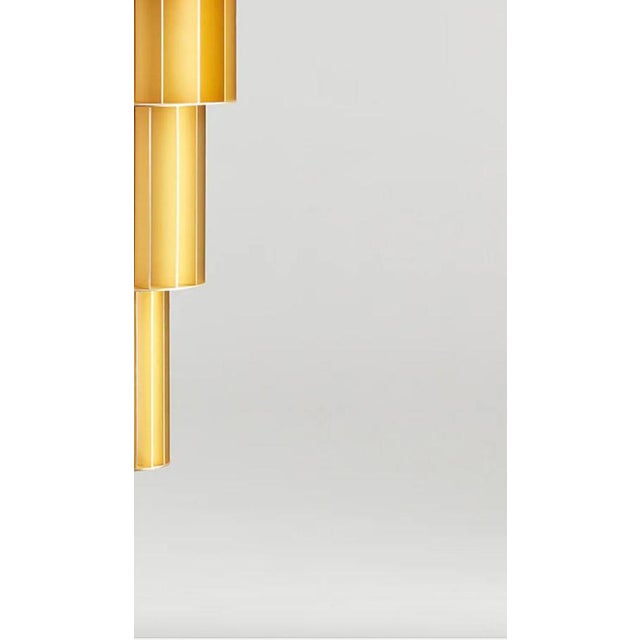 T Gr Golden Suspended Lamp by Stephen Burks Babel for Parachilna For Sale - Image 6 of 12