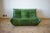 Dubai Green Leather Togo 2-Seater Sofa by Michel Ducaroy for Ligne Roset For Sale - Image 5 of 7