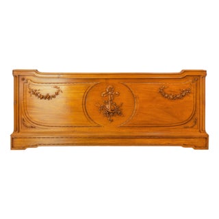 Antique French Walnut Headboard, 1900s For Sale