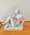Ceramic Mid Century European White Ceramic Woman’s Nude Figure - Signed For Sale - Image 7 of 7