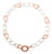 Miriam Salat Resin Link Beach Necklace, 18K & Sterling Silver & White Topaz For Sale