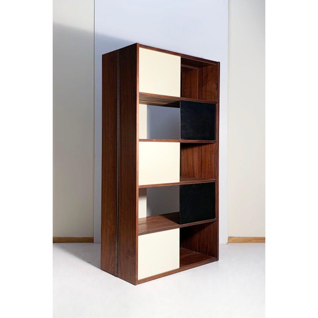 Evans Clark Folding Bookcase / Display Shelf / Room Divider / Milo Baughman For Sale - Image 11 of 11
