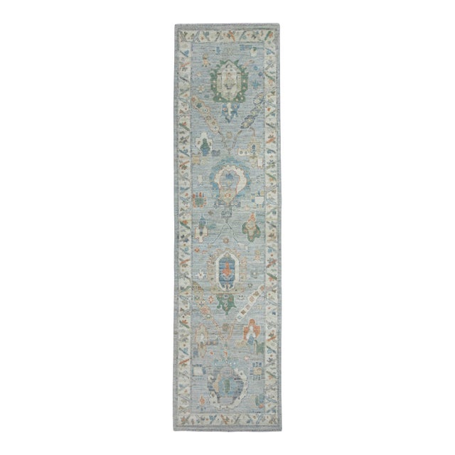 Oushak Rug 2'8" x 10'2" #17186 For Sale
