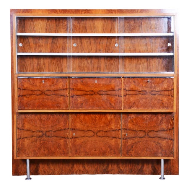 Art Deco Sideboard in Walnut, 1930s For Sale