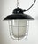 Industrial Black Enamel Factory Hanging Lamp from Elektrosvit, 1960s For Sale - Image 6 of 15