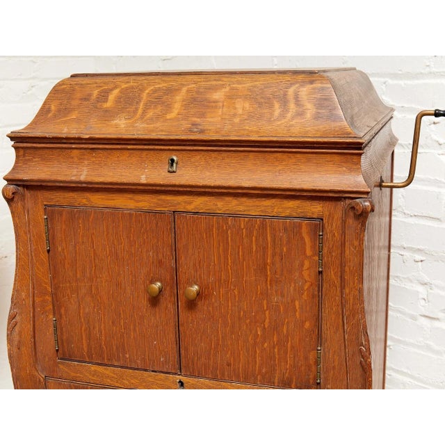 RCA Victrola 1917 Rca Talking Machine Antique Classic Rare Vv-100 Plays Works, Attributed For Sale - Image 4 of 9