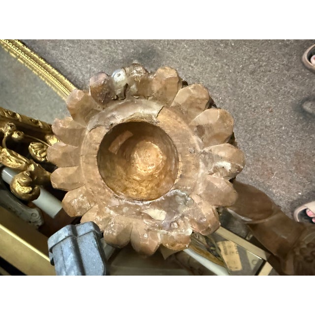 Neoclassical Italian Neo-Classical Style Carved Pine Arm Form Torchiere or Candle Sconce For Sale - Image 3 of 4