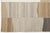 2010s Contemporary Minimalist Neutral Patchwork Wool Kilim Rug Wabi-Sabi Handmade For Sale - Image 5 of 12